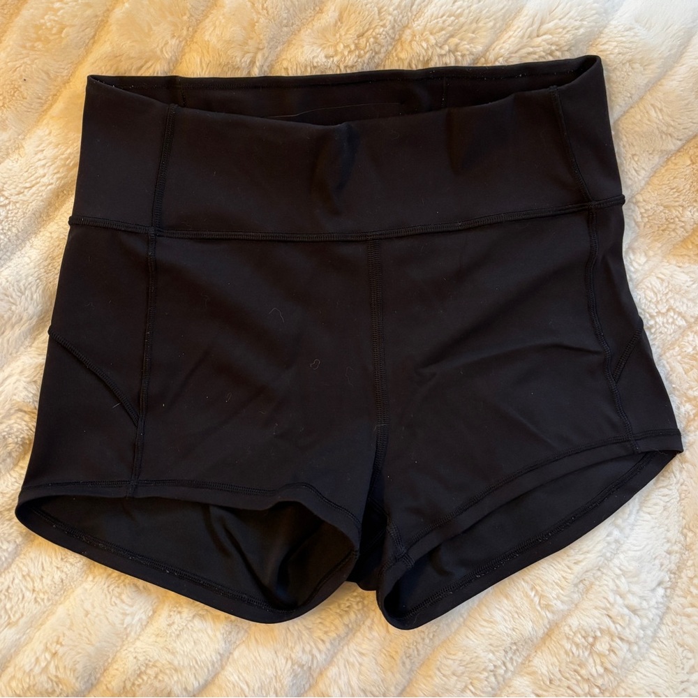 Women's Lululemon Align High Rise Black Shorts size 8